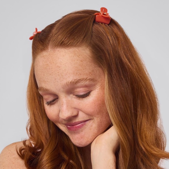 🆕Kitsch Cherry Print Cloud Clip + Mini Claw Clip Set - Picture 7 of 10